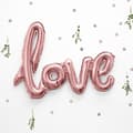 Miniatyrbild 1 av 3: Folieballong Love - Roséguld