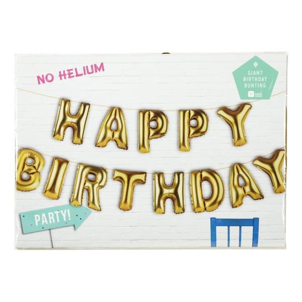 Happy Birthday Ballonger Bokstavsballonger Banner