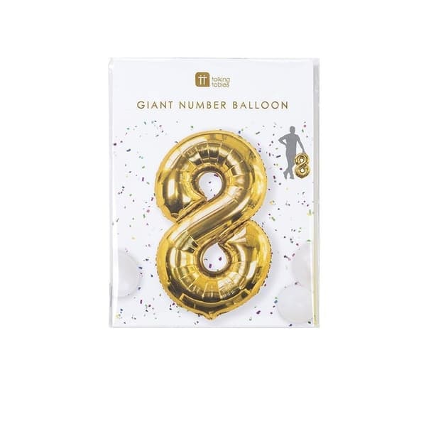 Sifferballong "8" - Guld
