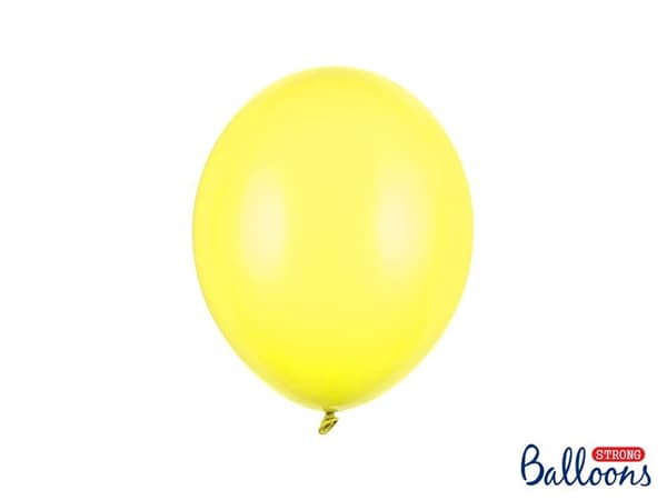 Ballonger Gul | Starka Ballonger  27cm,  10st Pastel Gul