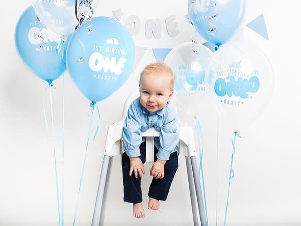 Ballonger 1st Birthday - Blå 30cm