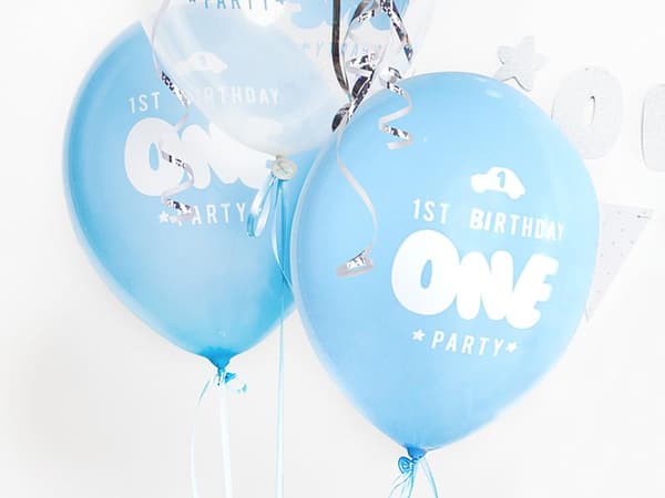 Ballonger 1st Birthday - Blå 30cm