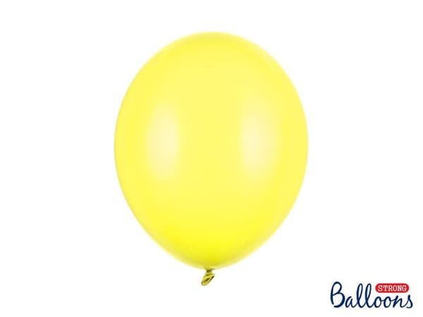 Pastel Ljus Gul Ballonger | 10st Starka Ballonger 30cm, Ljus Gul