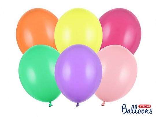 Pastel Mix Ballonger | Strong Balloons 30cm, 10st Pastell mix
