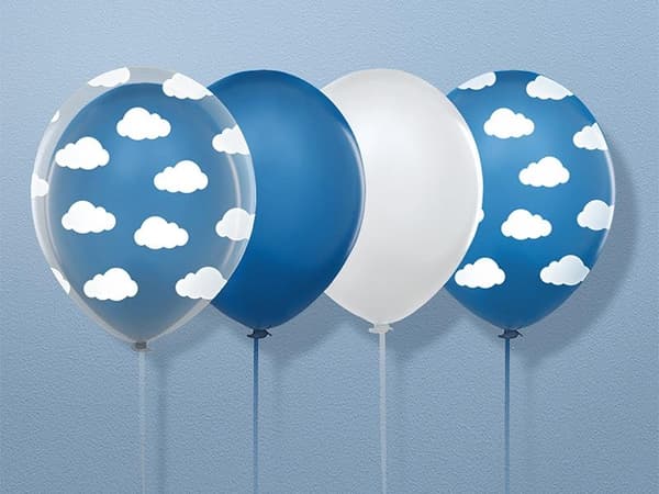 Ballonger Moln - Blå 30cm