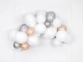 Miniatyrbild 2 av 3: Pastel Pure White Ballonger - Vita 30cm, 10st