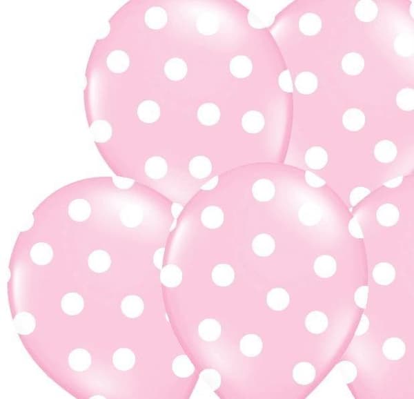 Ballonger Prickar 6st - Rosa 30cm