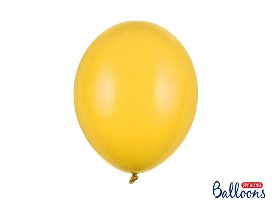 Pastel Honey Yellow Ballonger | 10st Strong Balloons 30cm, Gul