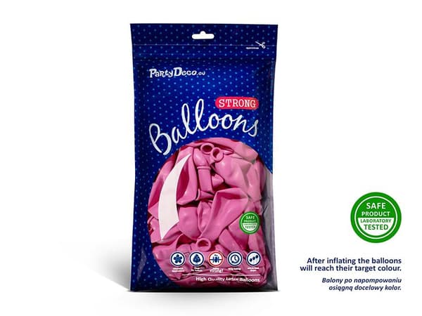 Pastel Rosa Ballonger | Starka Ballonger  27cm, 10st Pastel rosa