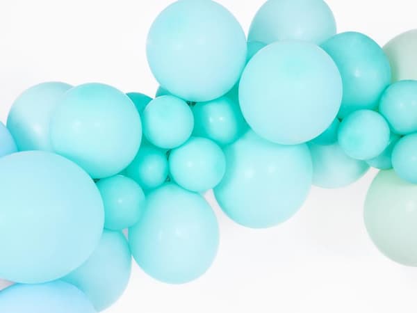 Ljus mint Ballonger |Starka Ballonger 12cm, 10st Pastell ljus mint