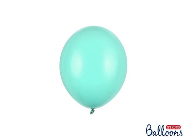 Ljus mint Ballonger |Starka Ballonger 12cm, 10st Pastell ljus mint