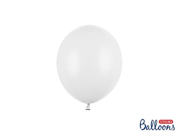 Vit Ballonger 10st | Starka Ballonger  12cm, Vit