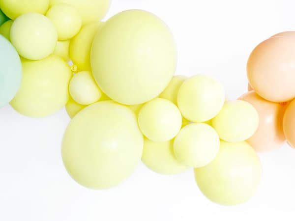Pastel Ljus Gul Starka Ballonger  27cm 10st - Pastel Ljus Gul
