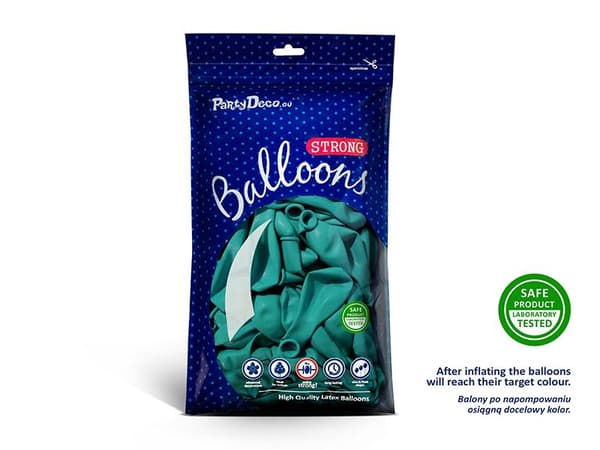 Lagon Blå Ballonger | Starka Ballonger  27cm, 10st Lagon Blå