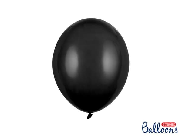 Pastel Svart Ballonger | 10st Starka Ballonger  27cm, Svart