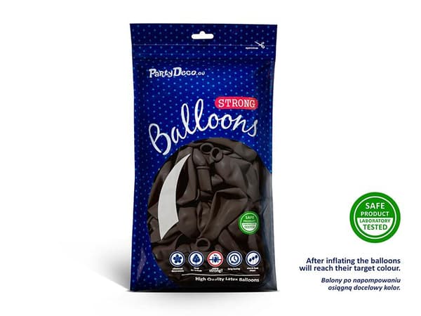 Pastel Cocoa Brun Ballonger | Starka Ballonger  27cm, 10st Brun
