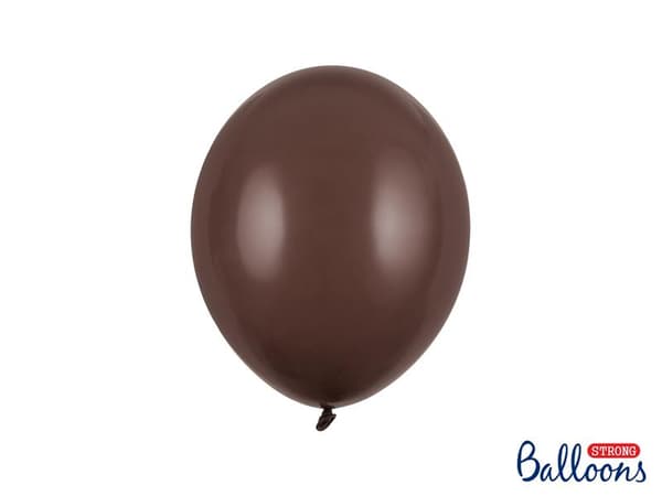 Pastel Cocoa Brun Ballonger | Starka Ballonger  27cm, 10st Brun