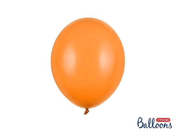 Pastel Mandarin Ballonger |  Starka Ballonger  27cm, 10st Pastell Orange
