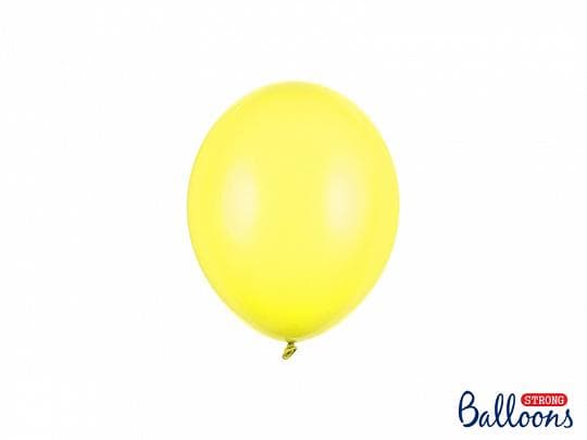 Pastel Gul Ballonger | Starka Ballonger  12cm, 10st Pastell gul