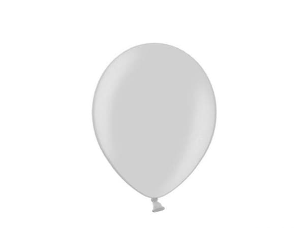 Metallic Silver Starka Ballonger 12cm - 10st Metallic Silver