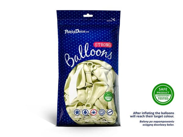Ljus beige Starka Ballonger 23cm 10st - Ljus beige