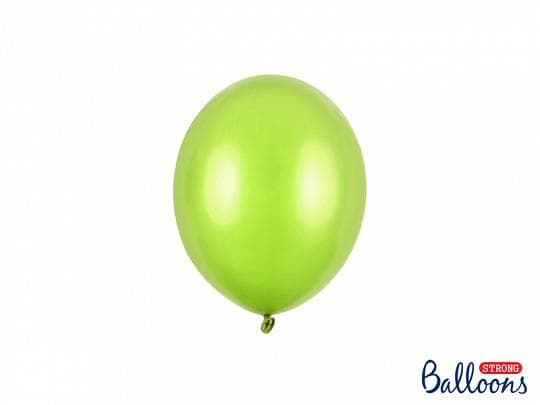 Metalic Lime Grön Ballonger | Starka Ballonger 12cm, 10st Grön