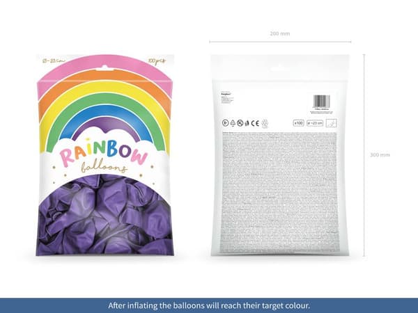 Rainbow Ballonger 23cm lila