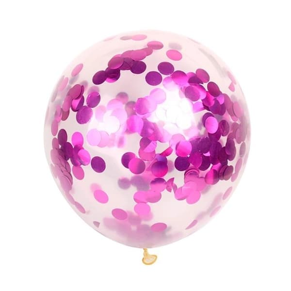 Konfettiballonger Lila 6-pack, 30cm