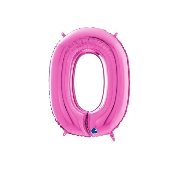 Nummer "0" magenta