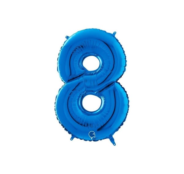 Nummer "8" Blå