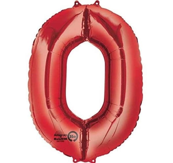 Nummer "0" Rød