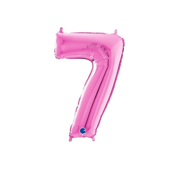 Nummer "7" magenta