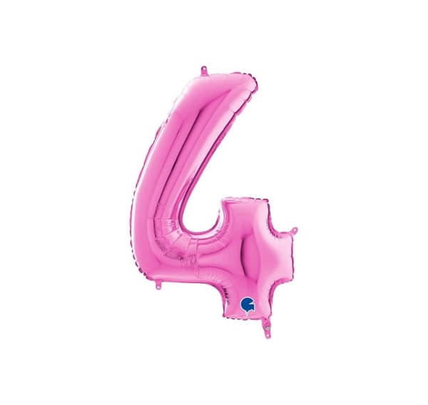 Nummer "4" Magenta