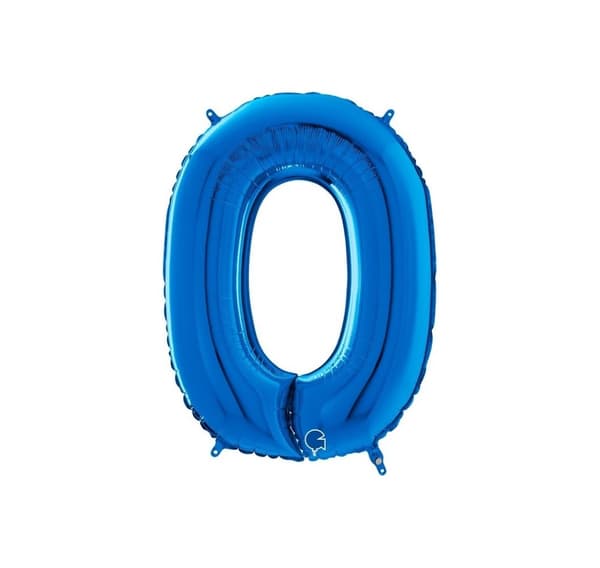 Numero "0" Sininen