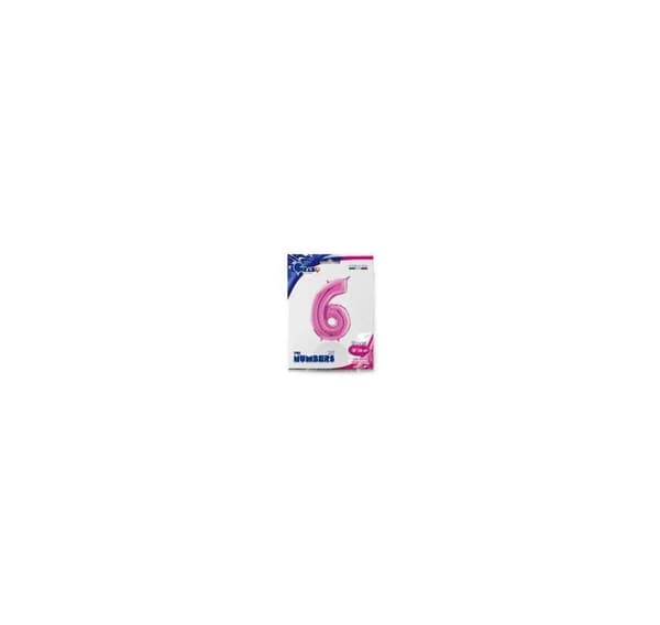 Nummer "6" magenta
