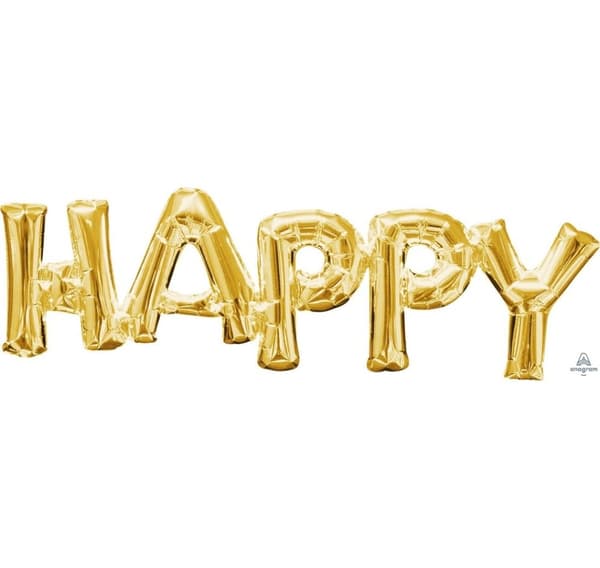 Form Sæt "Happy" 76 x 25 cm