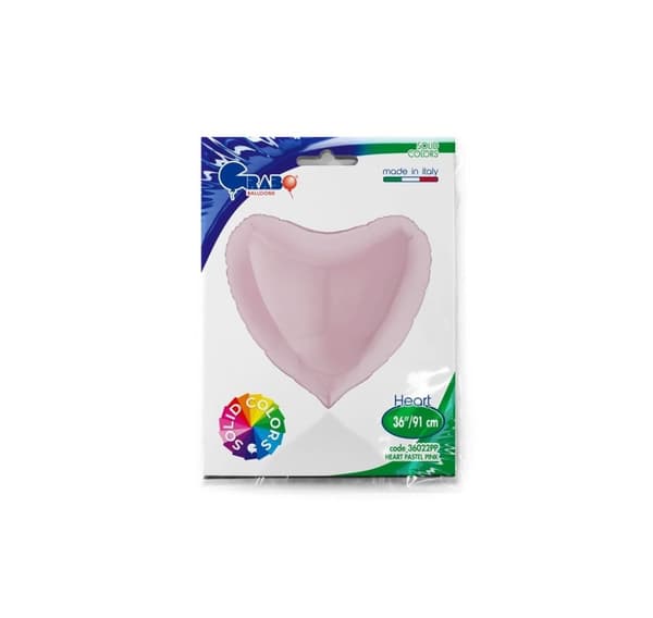 Hjärta pastell rosa ballong
