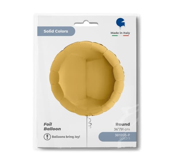 Rund guld ballon