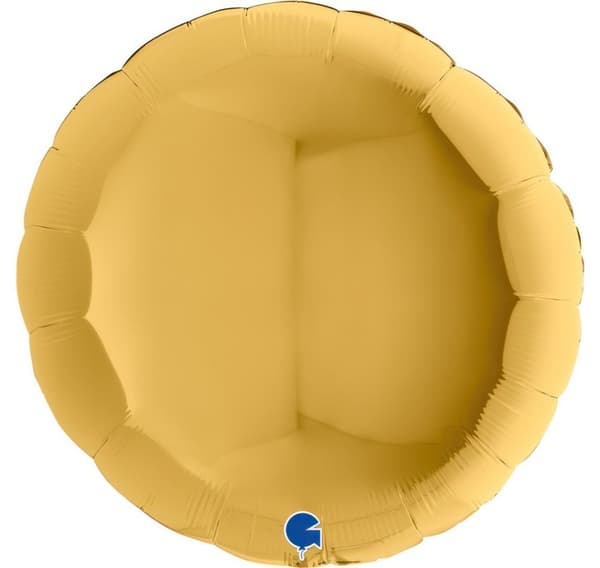 Rund guld ballon
