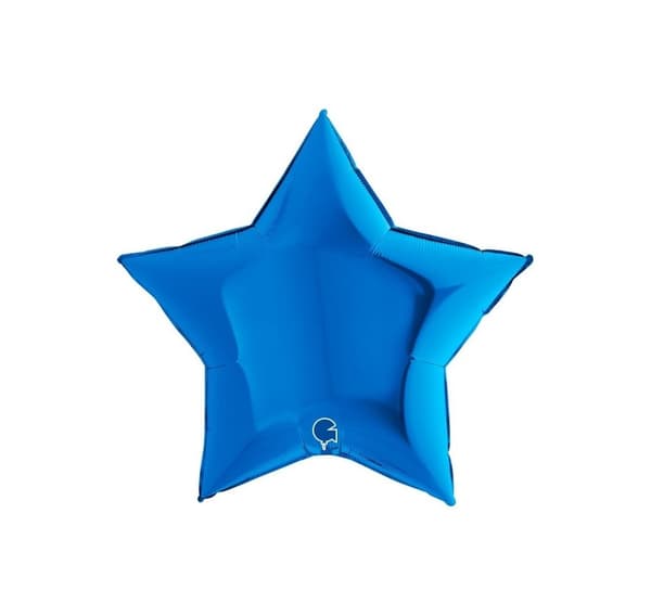 Star Metallic Blue ballong
