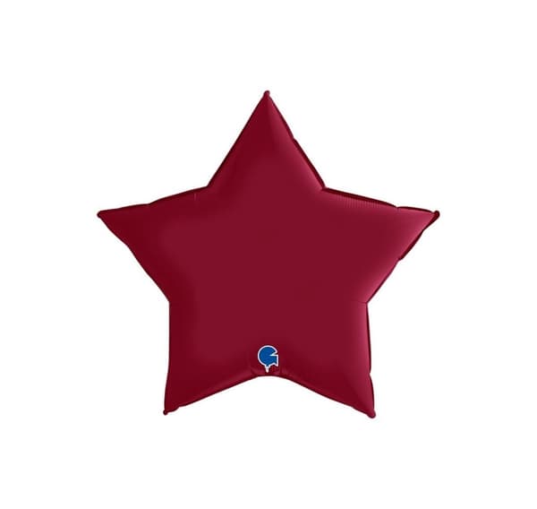 Star satin kirsebær ballon