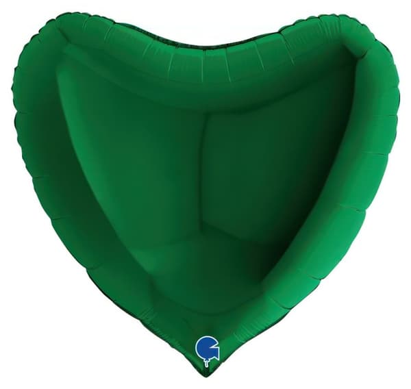 Hjertegrøn Mørk ballon