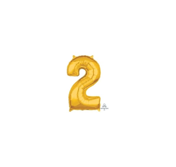 Nummer "2" Guld