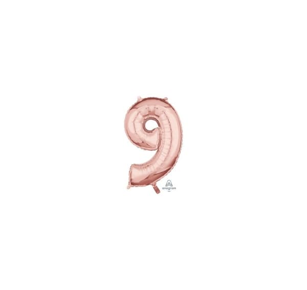 Nummer "9" Rose Gold