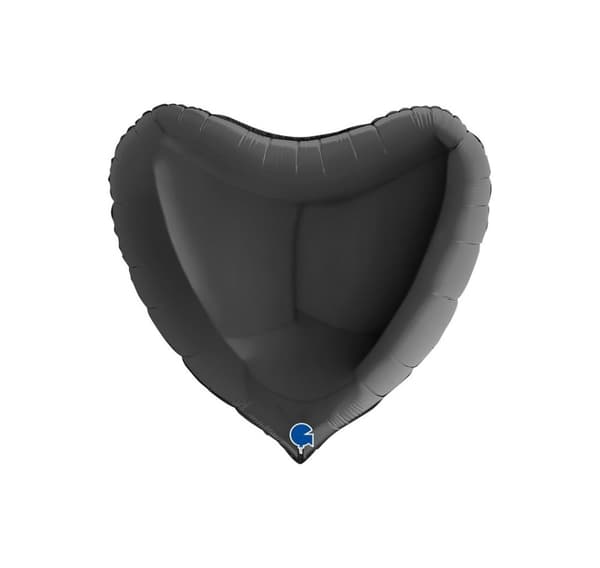 Hjerte Svart ballong