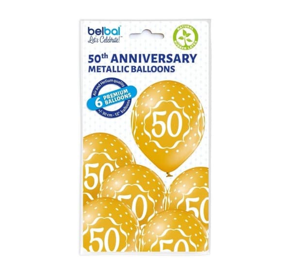 Latekssett '50th Anniversary' (6 stk)