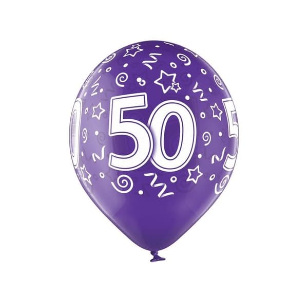 Latekssett '50th Birthday' (6 stk)