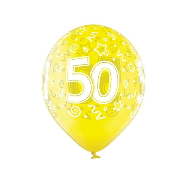 Latekssett '50th Birthday' (6 stk)