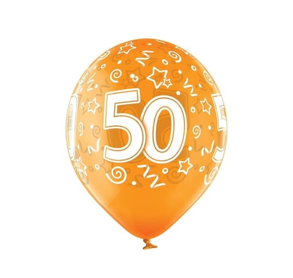 Latekssett '50th Birthday' (6 stk)