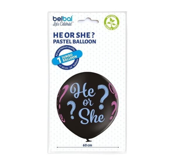 Han eller hun B250 / 60 cm ballon 1 stk